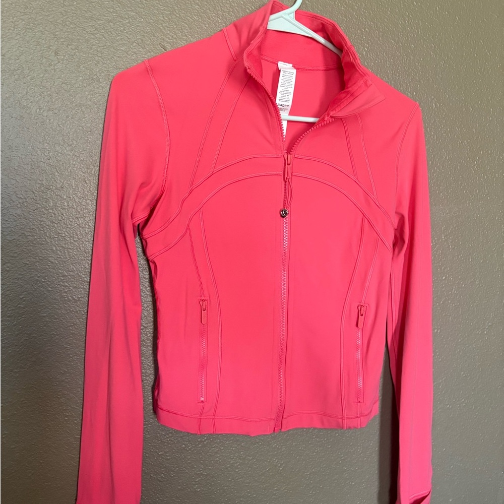 Lululemon Define Cropped Jacket Nulu Glaze Pink
